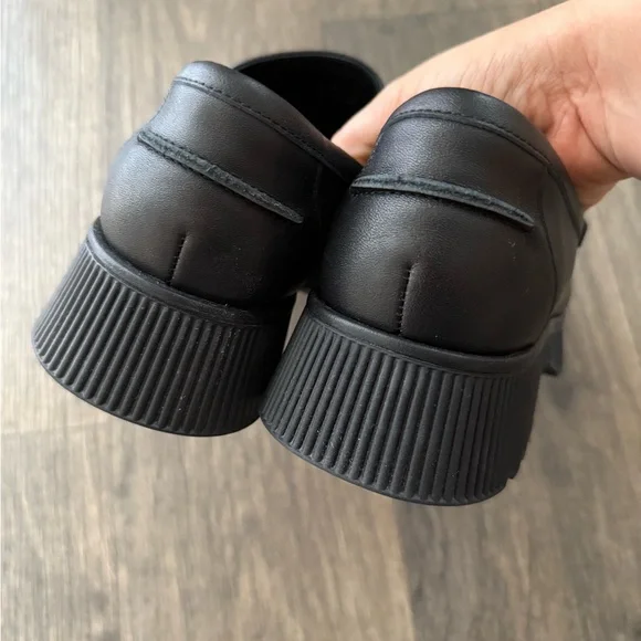 NWOT Charlotte Stone Tassel Lug Sole Platform Loafers - Picture 5 of 6